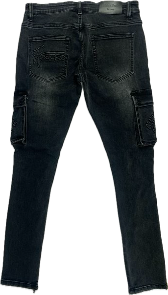 W.I.A.S Skinny Jeans (Acid Black Wash)