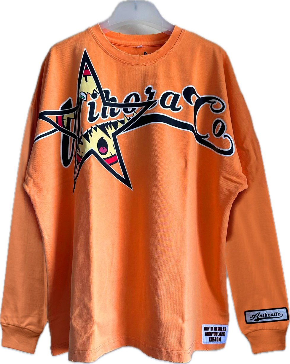 T.S.I.C.D Long Sleeve Tee (Acid Wash Orange)