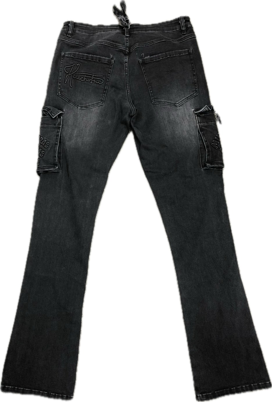 W.I.A.S Stacked Jeans (Acid Black Wash)