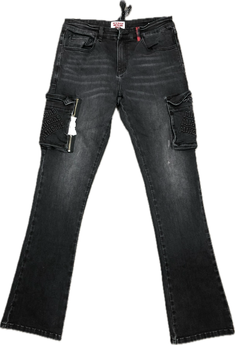 W.I.A.S Stacked Jeans (Acid Black Wash)