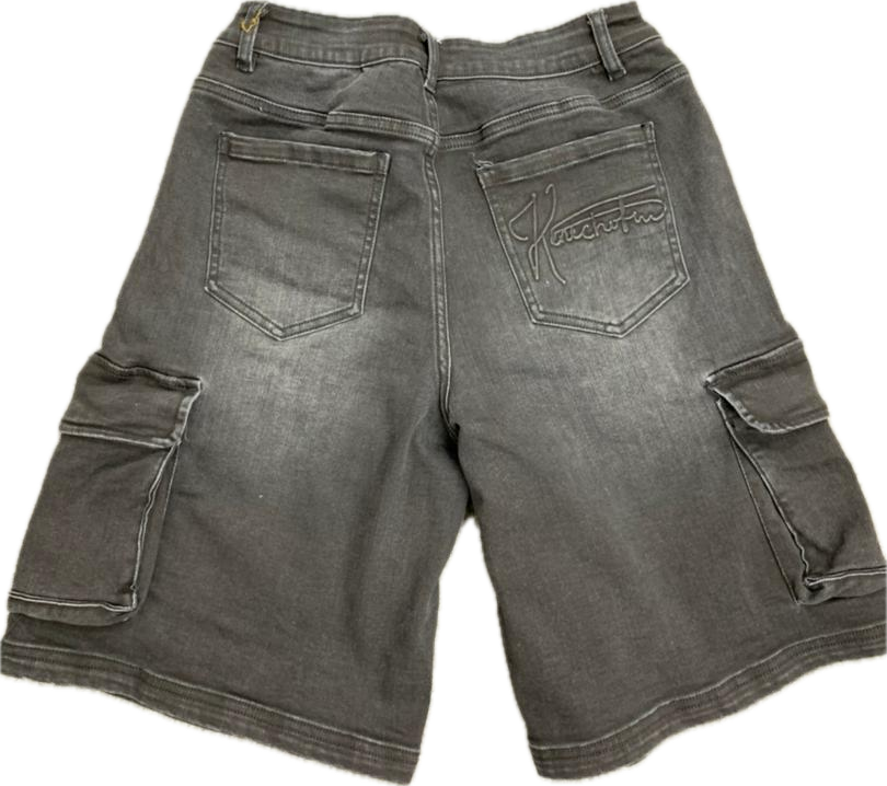 Cargo Jorts (Acid Wash Black)