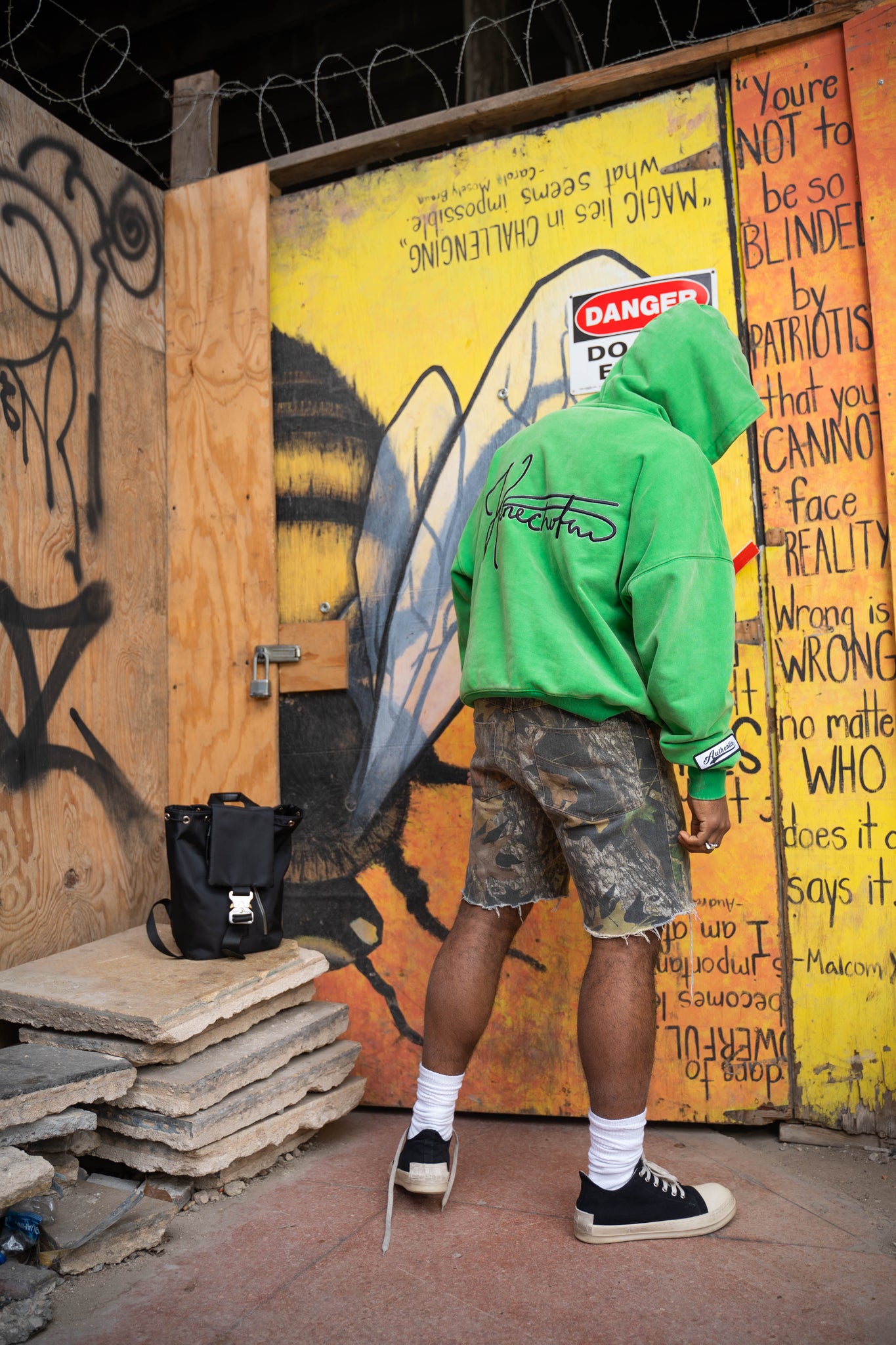 T.S.I.C.D. Oversized Hoodie (Acid Wash Green)